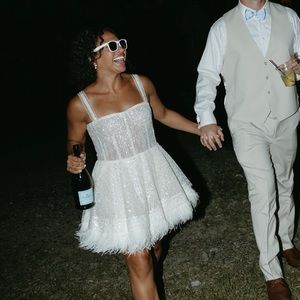 Mademoiselle Bridal Mini Dress - Bronx and Banco